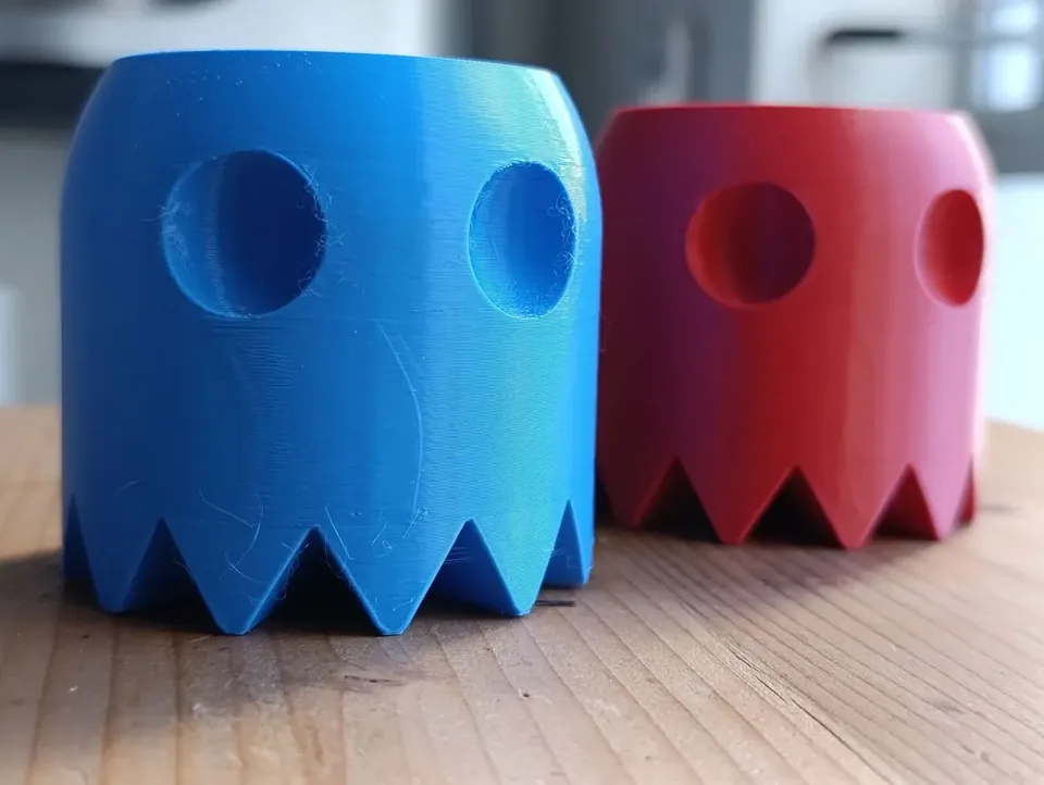 Pac-Man Ghost Pots — 3D printed decor