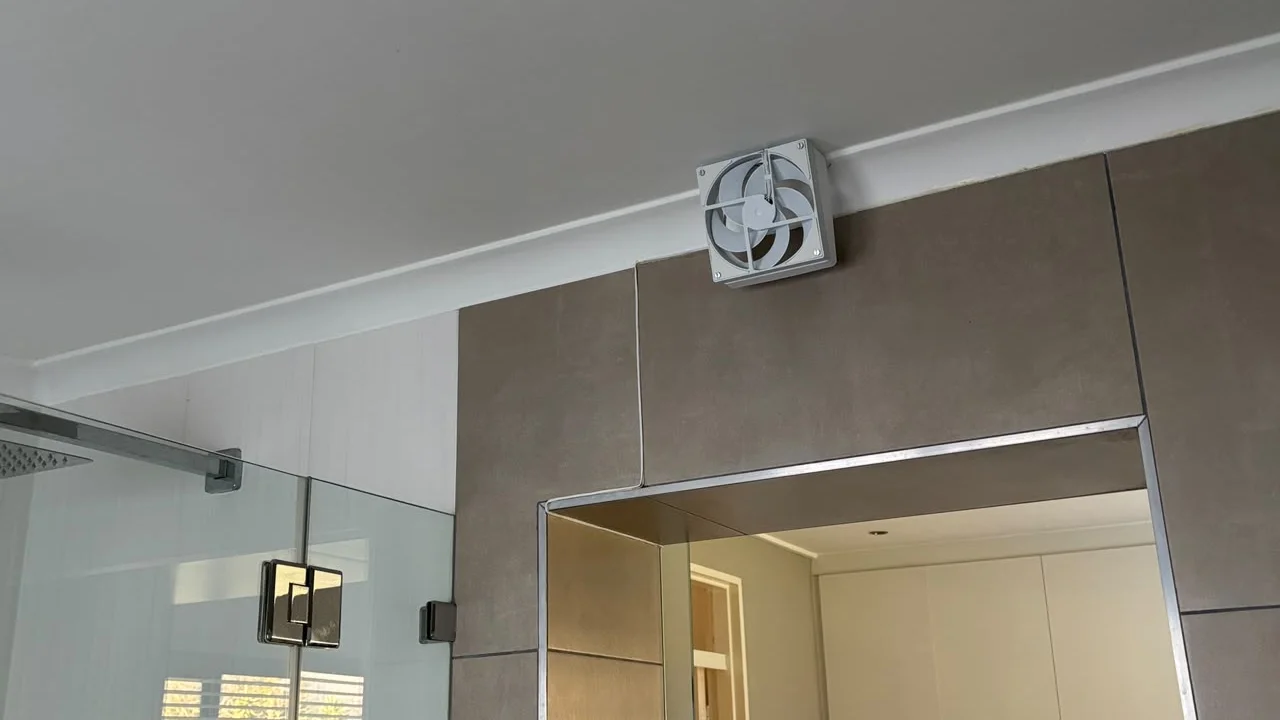 A Custom Fan Riser for a Client's Humidity-Triggered Bathroom Fan